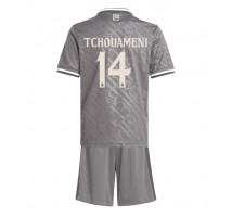 Real Madrid Aurelien Tchouameni #14 Koszulka Trzecia dzieci 2024-25 Krótki Rękaw (+ krótkie spodenki)